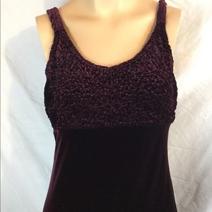 SCARLET burgundy velvet maxi dress size medium